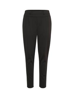 KAFFE Jenny Straight Trousers, Black, Black