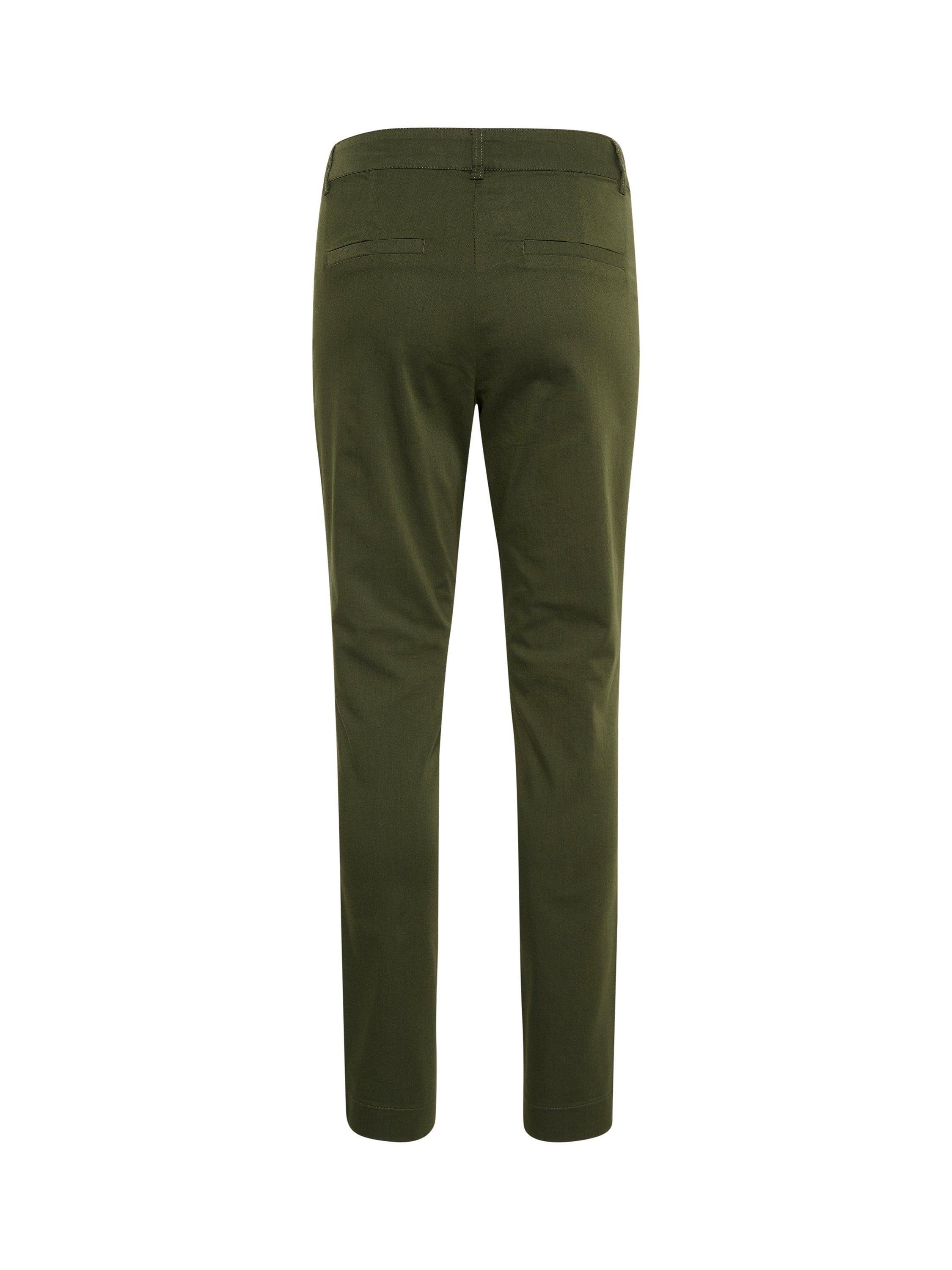 Product image 6 of 6, which shows KAFFE Lea Rivet Trousers, Forest Night, 12