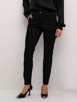 KAFFE Lea Rivet Trousers, Black Deep