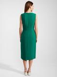 Hobbs Petite Maura Knee Length Dress, Malachite Green