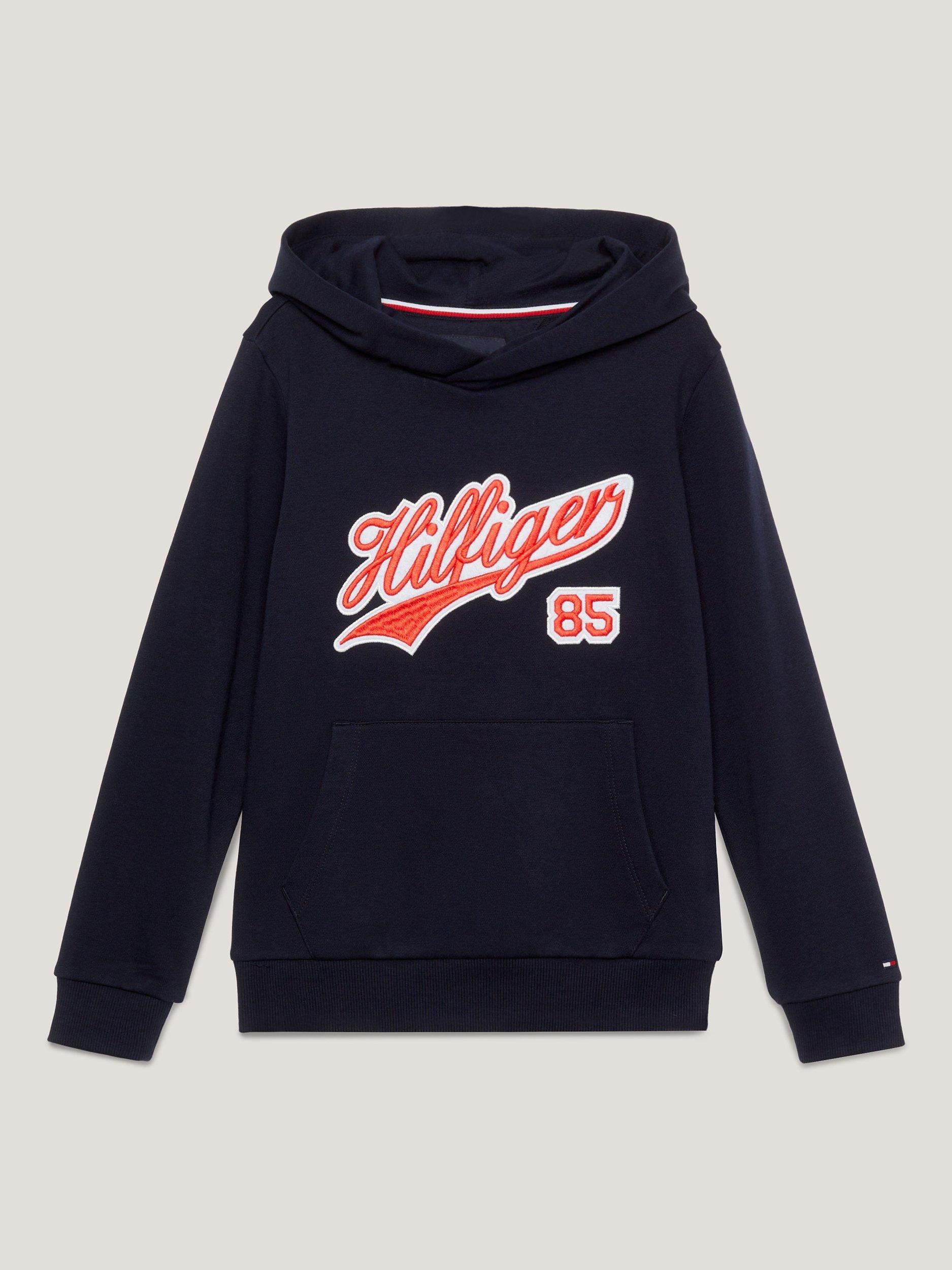 Tommy Hilfiger Kids' Script Hoodie, Desert Sky