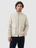 Rodd & Gunn Twin Bridges Cotton-linen Blend Zip-through Jacket, Natural