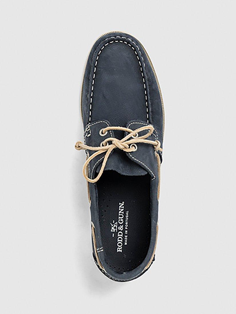 Rodd & Gunn Viaduct Leather Boat Shoes, Denim, 7