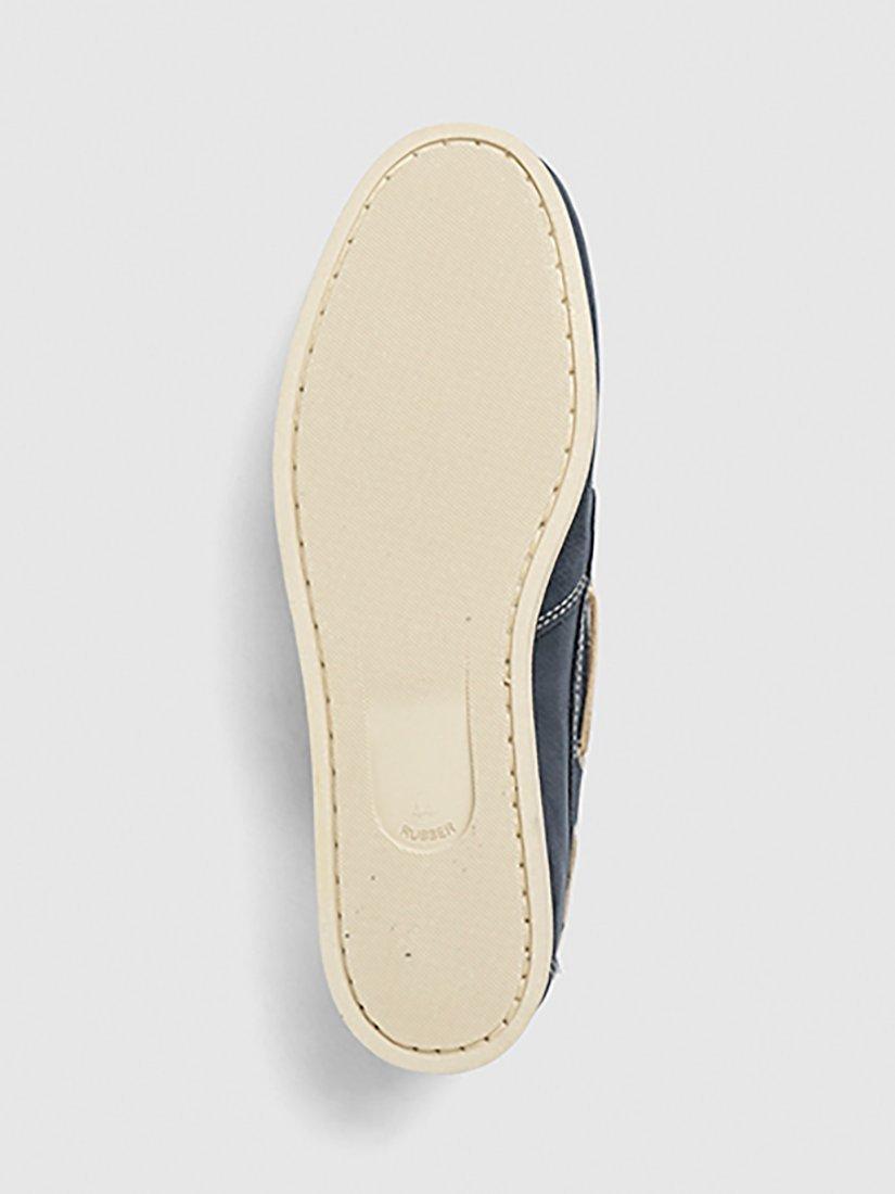 Product image 6 of 6, which shows Rodd & Gunn Viaduct Leather Boat Shoes, Denim, 7