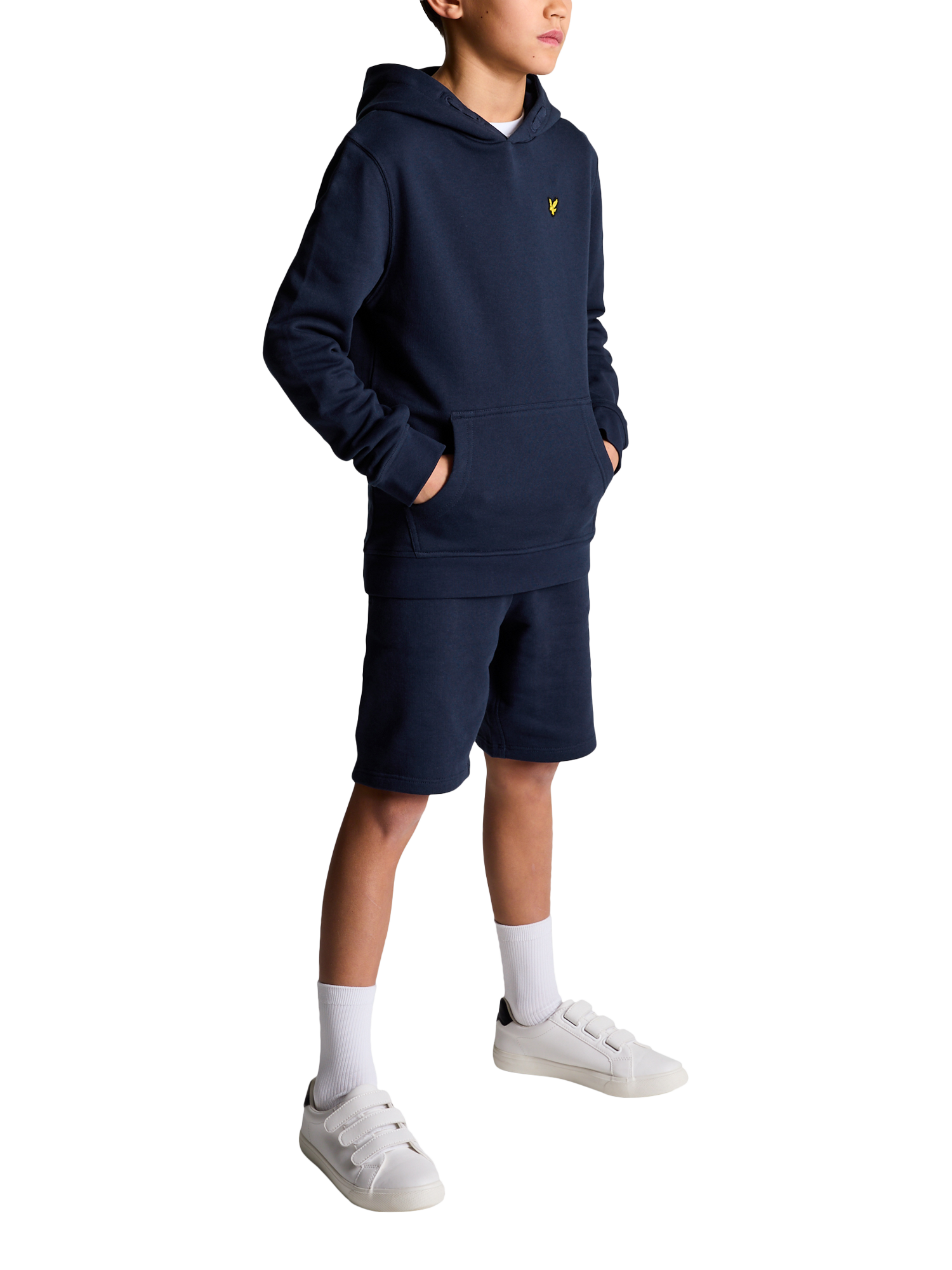 Product image 4 of 5, which shows Lyle & Scott Kids' Pullover Hoodie, Navy, 3-4 years