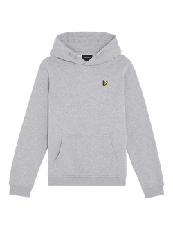Lyle & Scott Kids' Pullover Hoodie, Grey Light, 