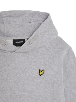 Lyle & Scott Kids' Pullover Hoodie, Grey Light - view 2, 