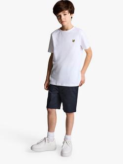 Lyle & Scott Kids' Chino Shorts, Dark Navy - view 2, Dark Navy