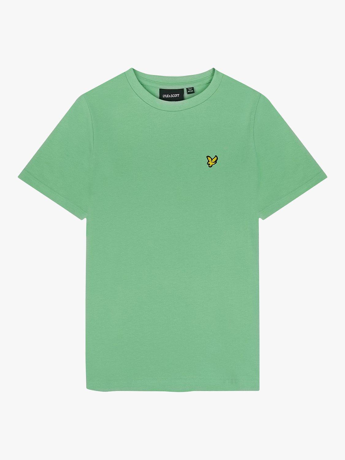 Product image 3 of 3, which shows Lyle & Scott Kids' Plain T-Shirt, Lawn Green, 3-4 years