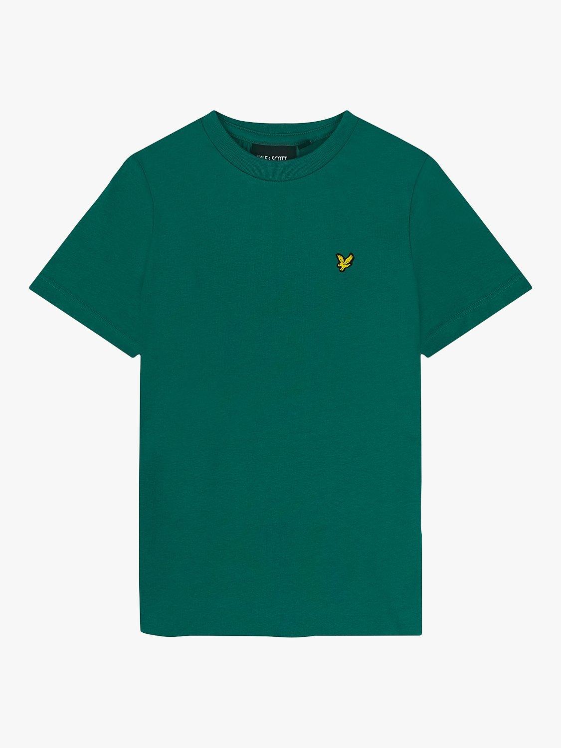 Product image 3 of 3, which shows Lyle & Scott Kids' Plain T-Shirt, Court Green, 3-4 years