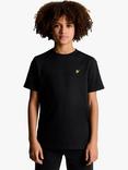 Lyle & Scott Kids' Plain T-Shirt, Jet Black