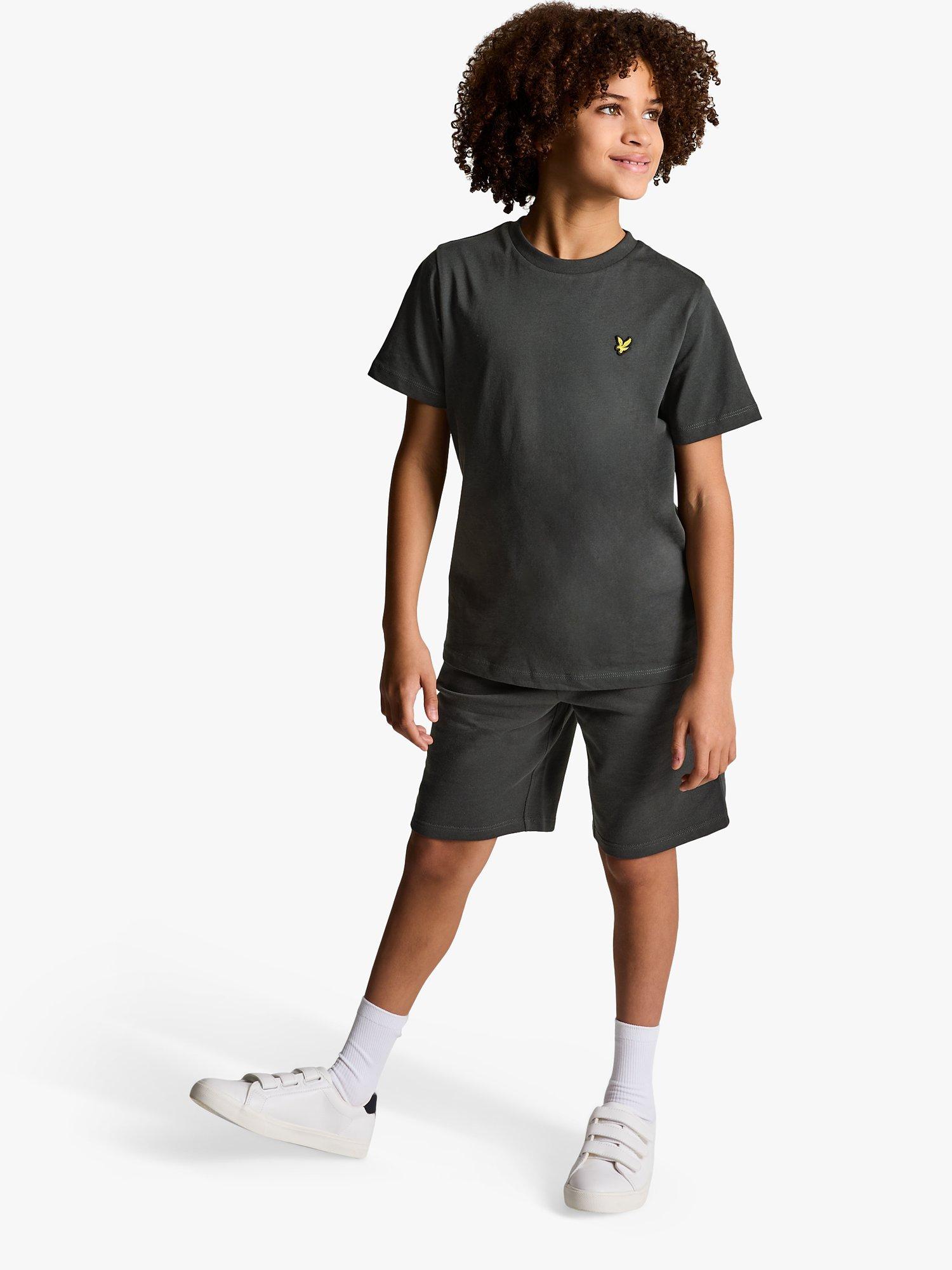 Lyle & Scott Kids' Plain T-Shirt, Gunmetal, 3-4 years