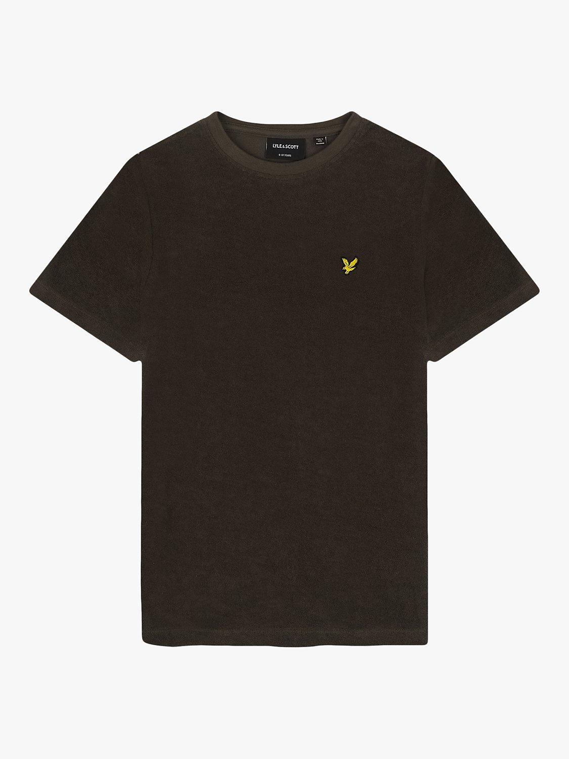 Lyle & Scott Kids' Towelling T-Shirt, Olive
