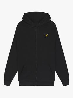 Lyle & Scott Kids' Zip Through Hoodie, Black