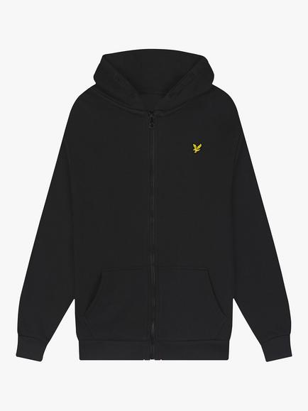 Lyle & Scott Kids' Zip Through Hoodie, Black