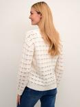 KAFFE Elena Knit Pullover Jumper, Chalk