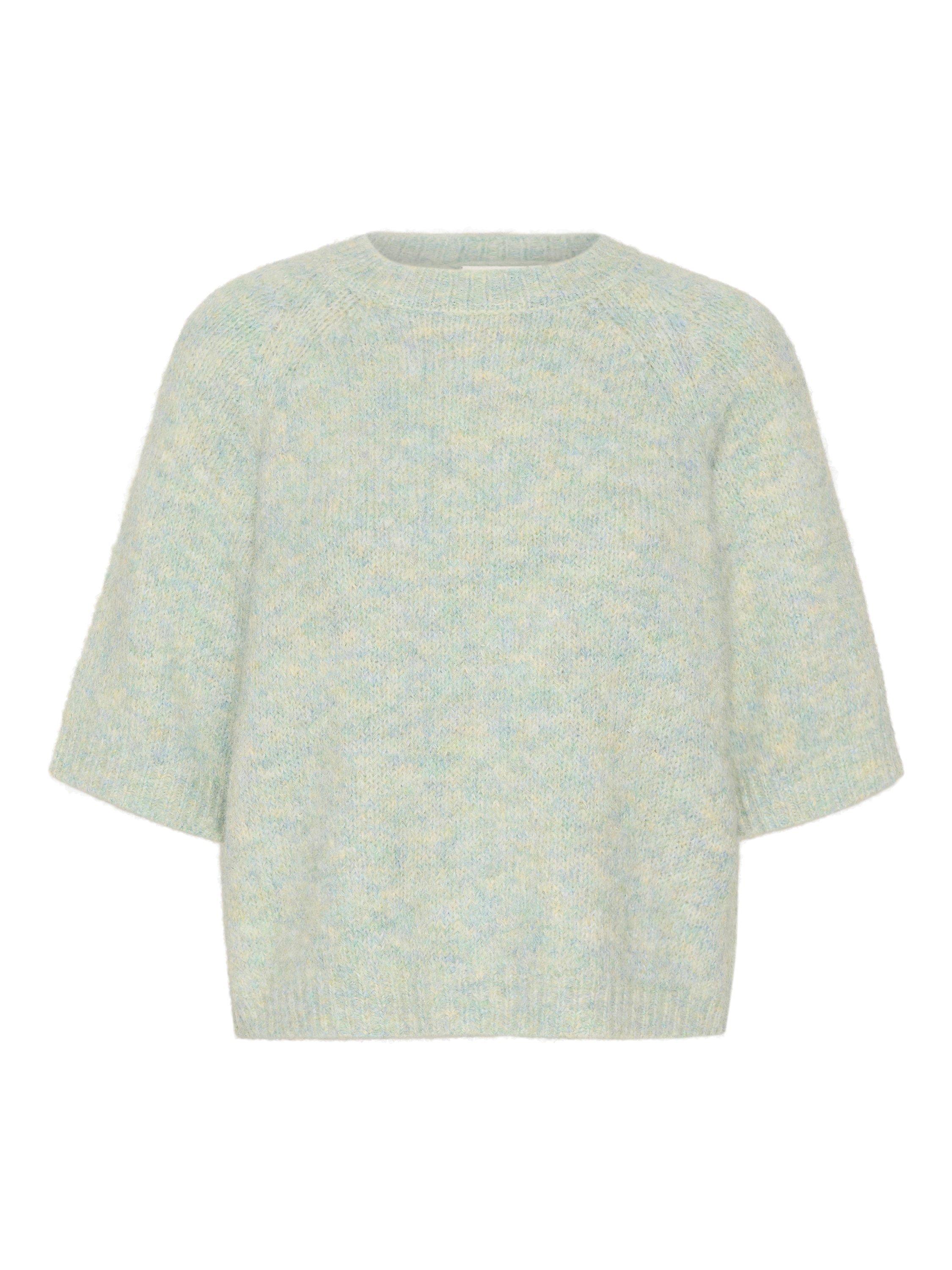 Product image 5 of 6, which shows KAFFE Emilie Wool Blend Jumper, Granite Green, L
