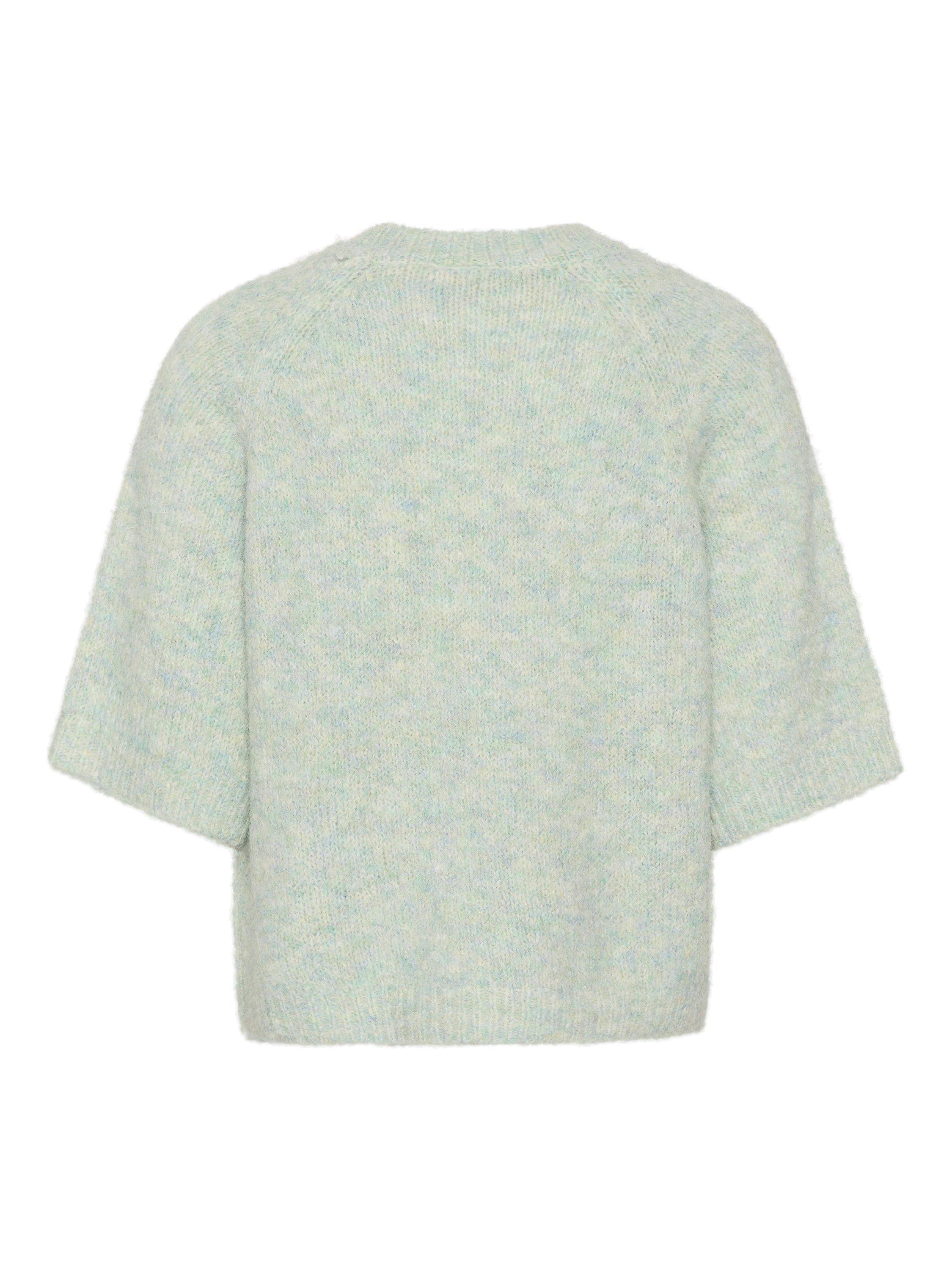 Product image 6 of 6, which shows KAFFE Emilie Wool Blend Jumper, Granite Green, L