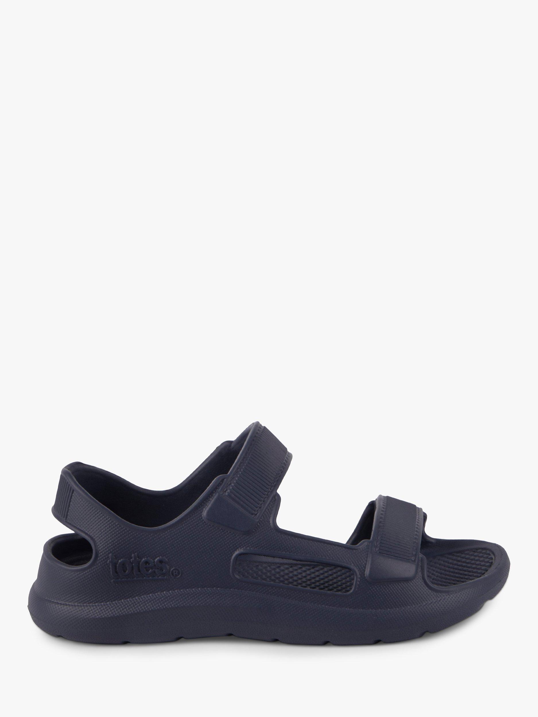 Product image 1 of 6, which shows totes Kids' SolBounce Sports Sandals, Navy, 4