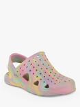 totes Kids' SolBounce Tie Dye Clogs, Pastel