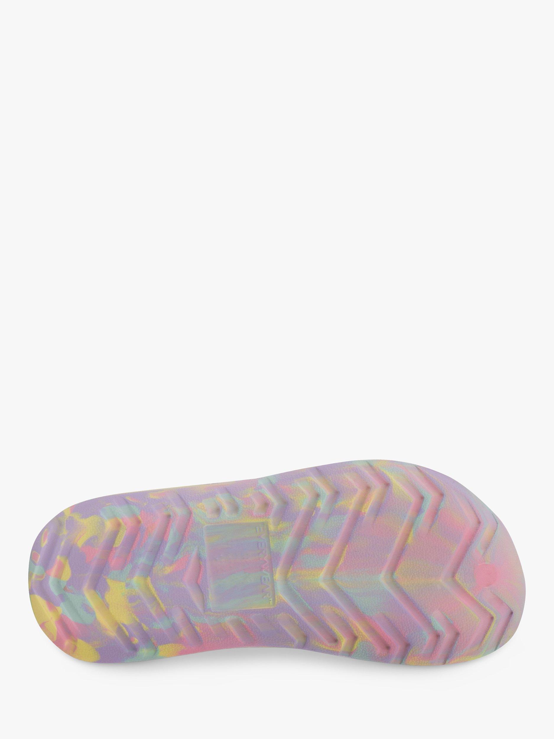 Product image 3 of 5, which shows totes Kids' SolBounce Tie Dye Clogs, Pastel, 2-3