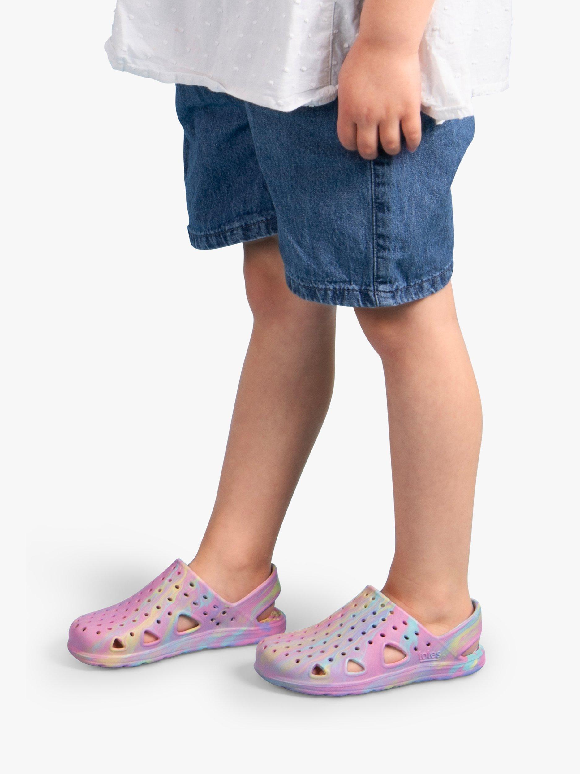 Product image 5 of 5, which shows totes Kids' SolBounce Tie Dye Clogs, Pastel, 2-3