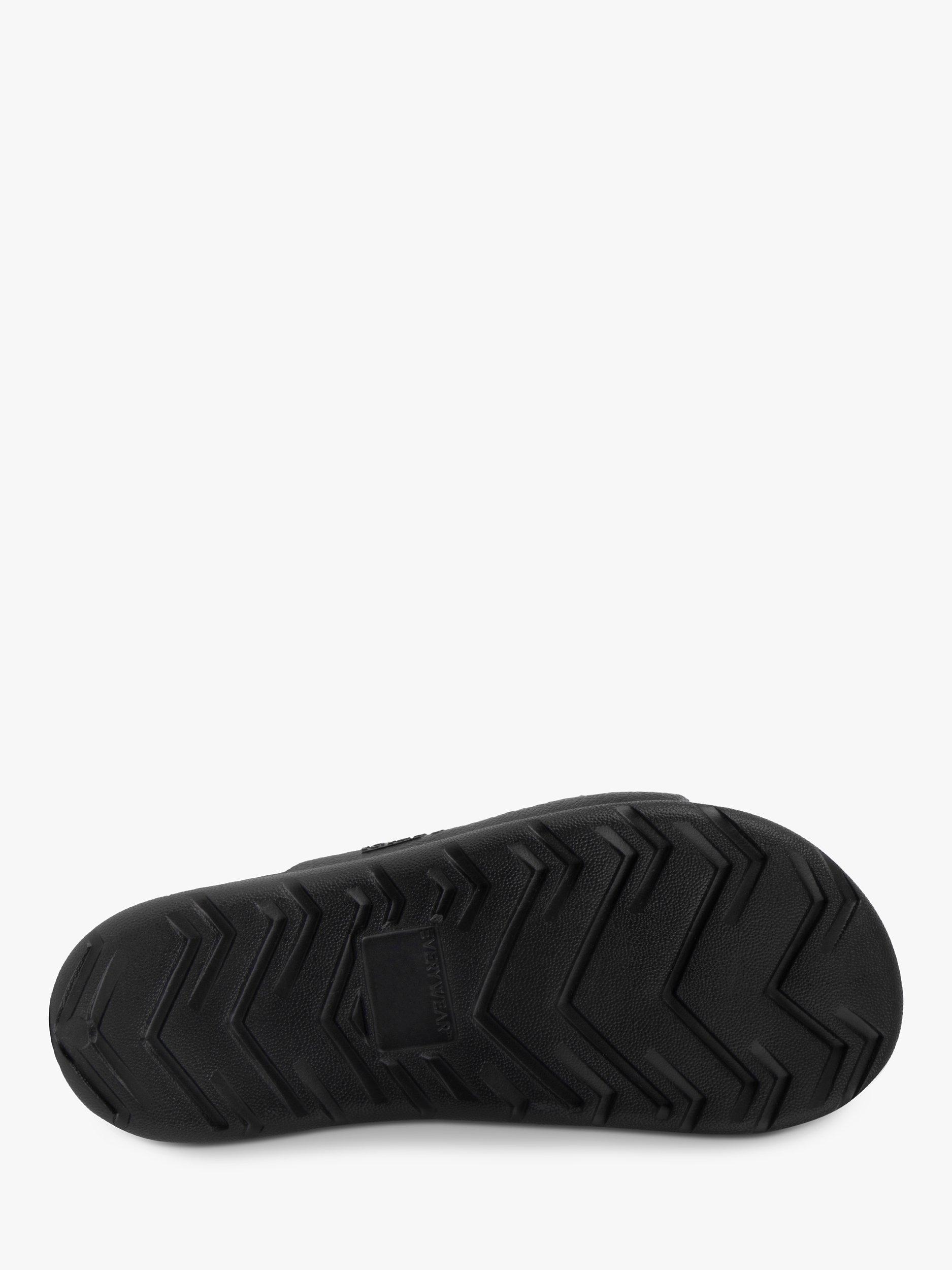 Product image 4 of 6, which shows totes Kids' SolBounce Moulded Buckle Sliders, Black, 2-3