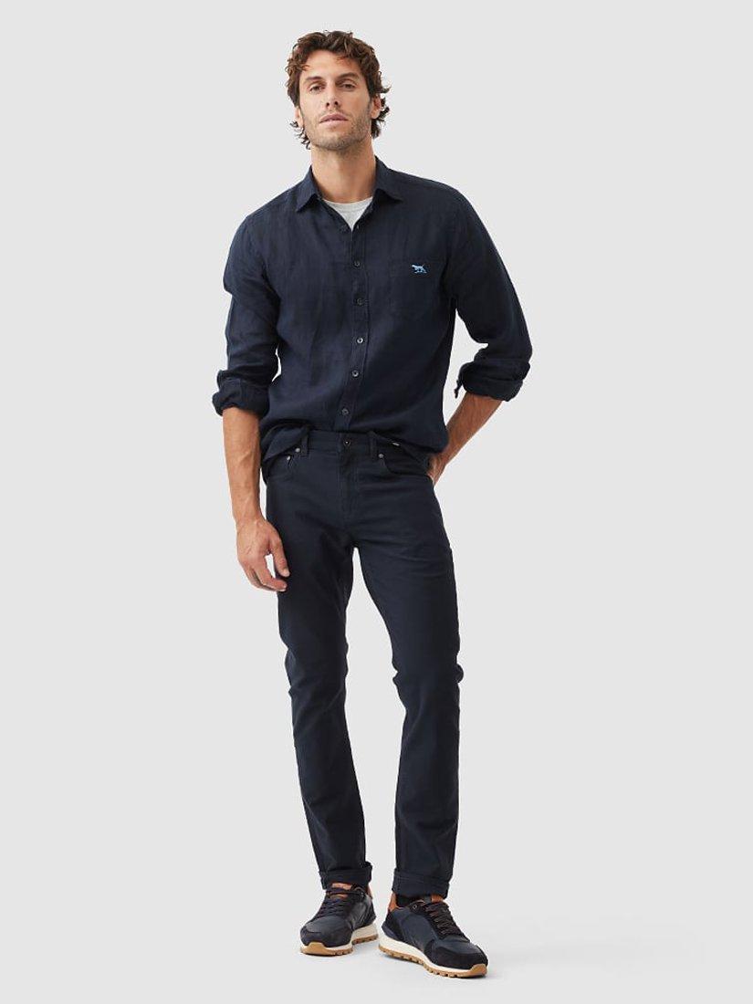 Rodd & Gunn Motion Slim Fit Stretch Cotton Jeans, Navy, 44R