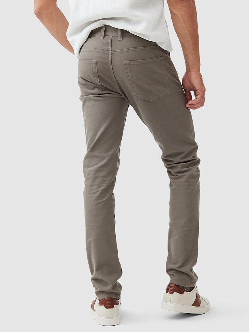 Product image 3 of 6, which shows Rodd & Gunn Motion Slim Fit Stretch Cotton Jeans, Pebble, 28S
