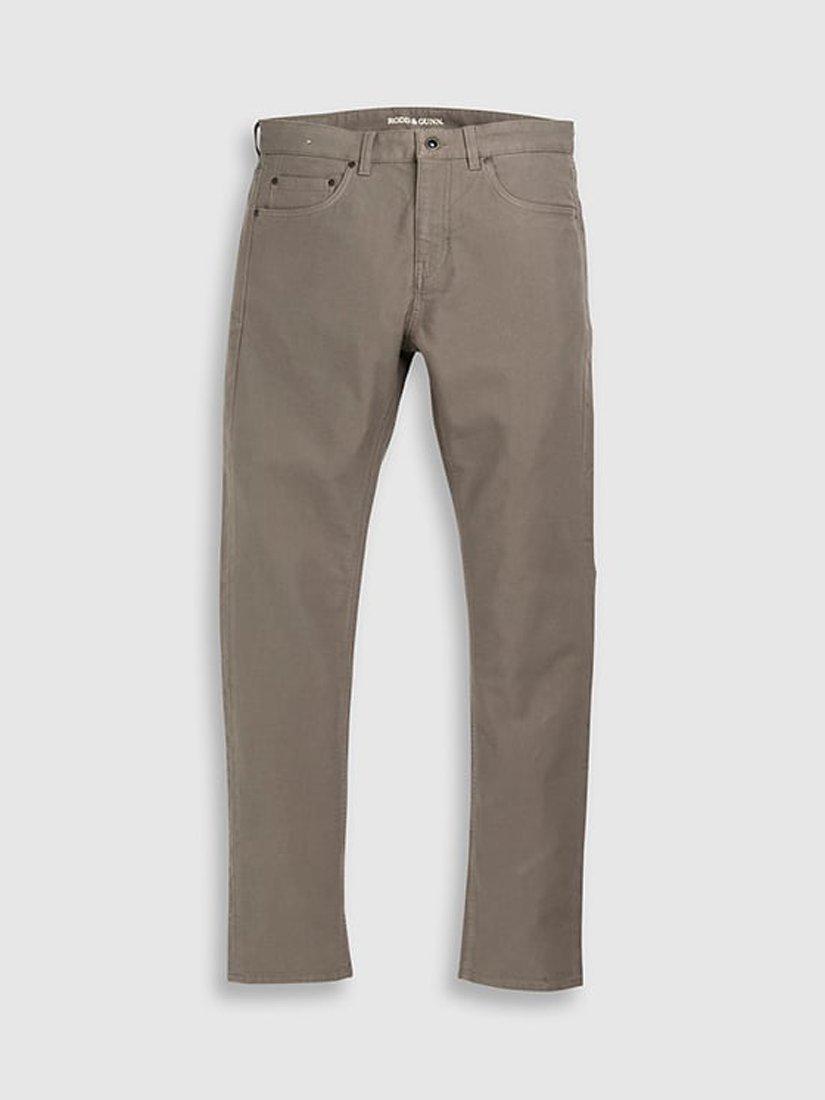 Product image 4 of 6, which shows Rodd & Gunn Motion Slim Fit Stretch Cotton Jeans, Pebble, 28S