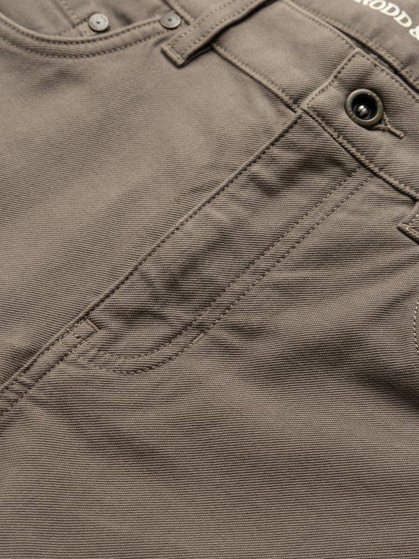 Product image 5 of 6, which shows Rodd & Gunn Motion Slim Fit Stretch Cotton Jeans, Pebble, 28S