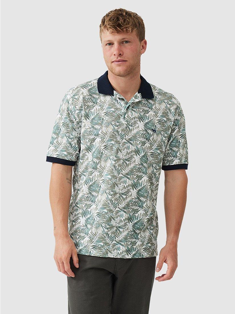 Rodd & Gunn Arundel Short Sleeve Cotton Polo Shirt, Fern