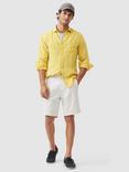 Rodd & Gunn Coromandel Linen Slim Fit Long Sleeve Shirt, Canary