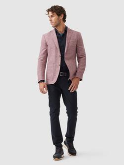 Rodd & Gunn The Cascades Linen Blend Slim Fit Blazer - view 2, Rose