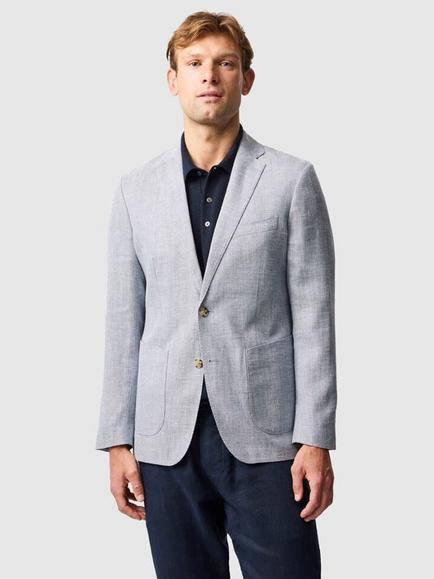 Rodd & Gunn The Cascades Linen Blend Slim Fit Blazer, Sky