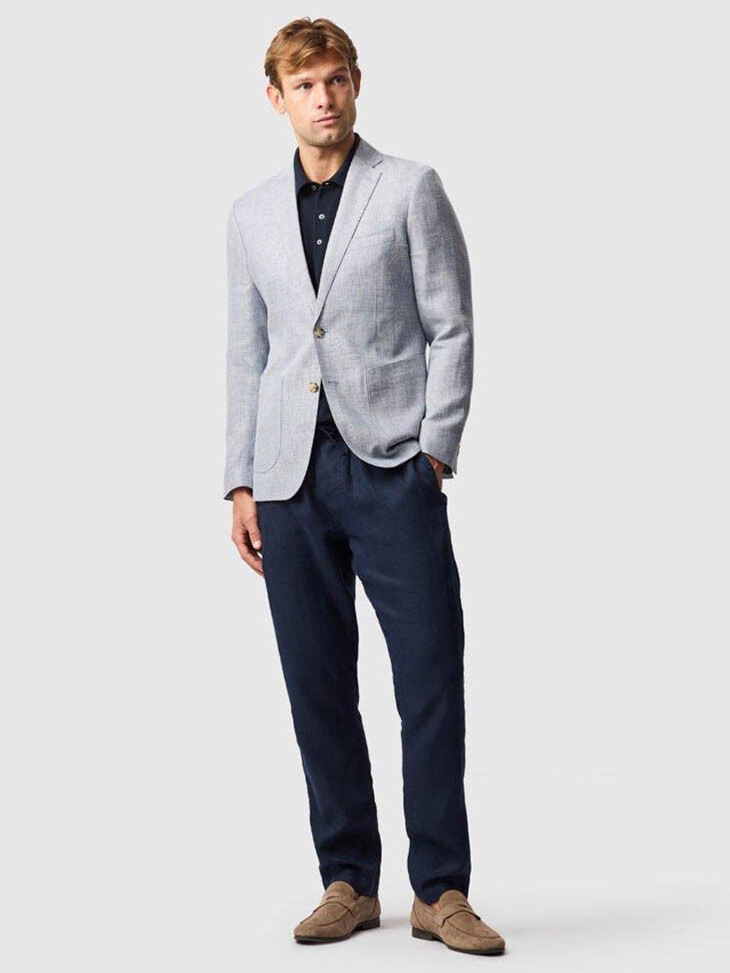 Product image 2 of 6, which shows Rodd & Gunn The Cascades Linen Blend Slim Fit Blazer, Sky, XXL