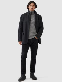 Rodd & Gunn Hira Slim Fit Italian Denim Jeans, Coal - view 2, Coal