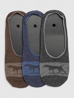Rodd & Gunn Gunner Lo-Show Sock, Pack of 3, Dark Wash Multi