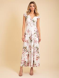 Alie Street Sophia Floral Maxi Dress, Pink/Multi - view 2, Pink/Multi