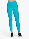 Skechers Go Flex Ribbed Leggings, Aqua/Green