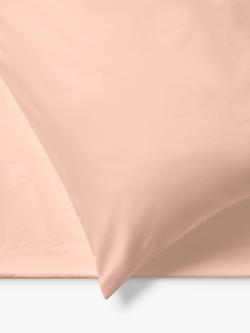 Jasper Conran London 300 Thread Count Organic Cotton Percale Flat Sheet - view 2, Pale Pink