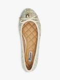 Dune Hallo Abstract Woven Ballerina Pumps, Multi