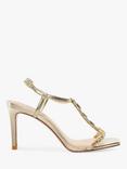 Dune Millionaire Crystal Embellished High Heel Sandals, Gold