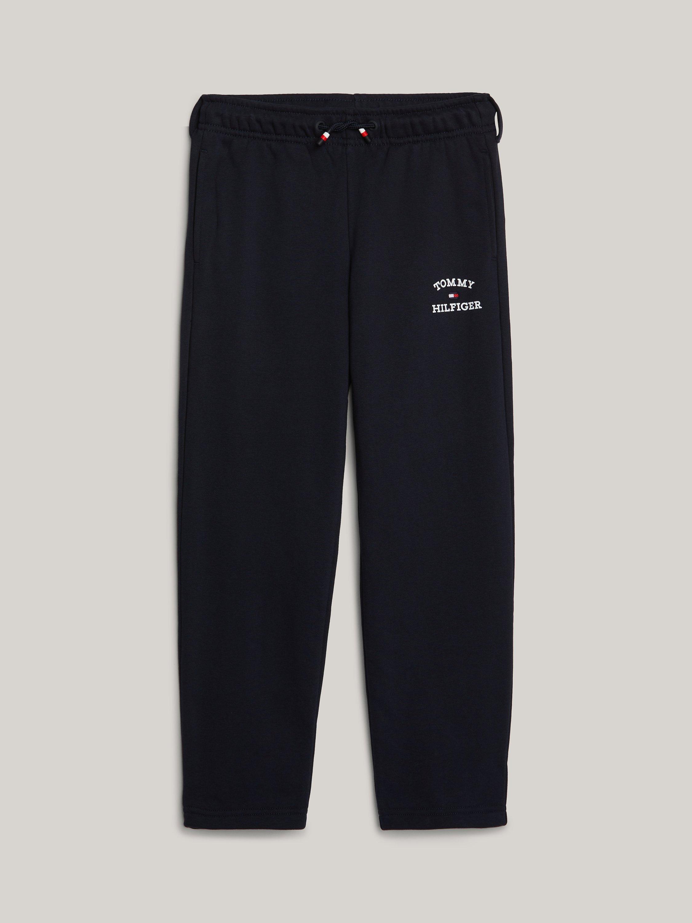 Tommy Hilfiger Kids' Adaptive Logo Joggers, Desert Sky