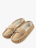 Celtic & Co. Sheepskin Loafer Moccasins Soft Sole, Oatmeal