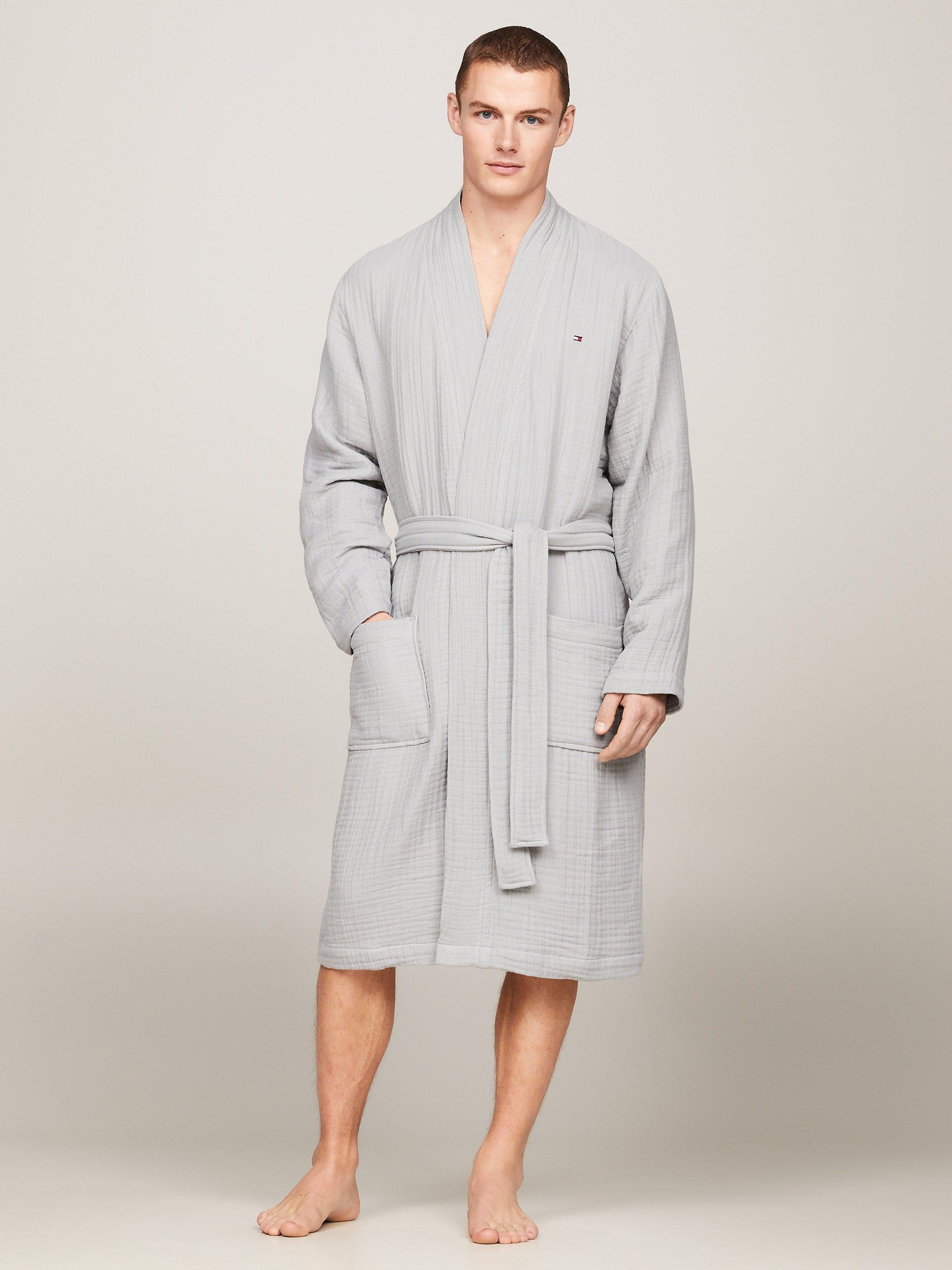 Tommy Hilfiger Woven Robe, Antique Silver