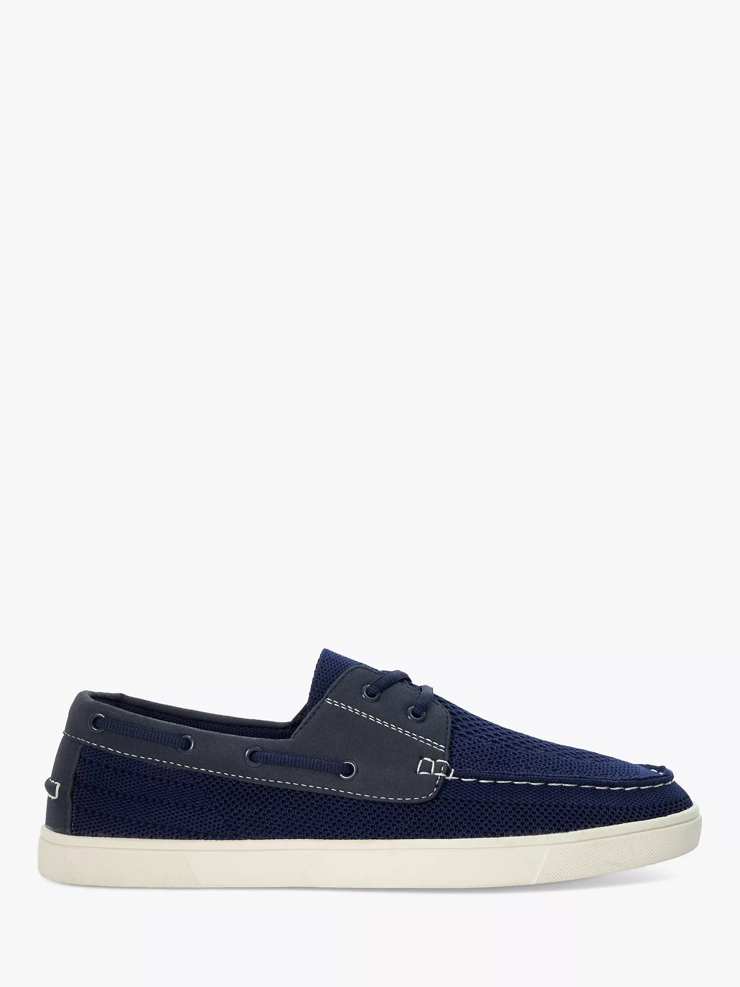 Dune Blaizerss Knit Boat Shoes Navy