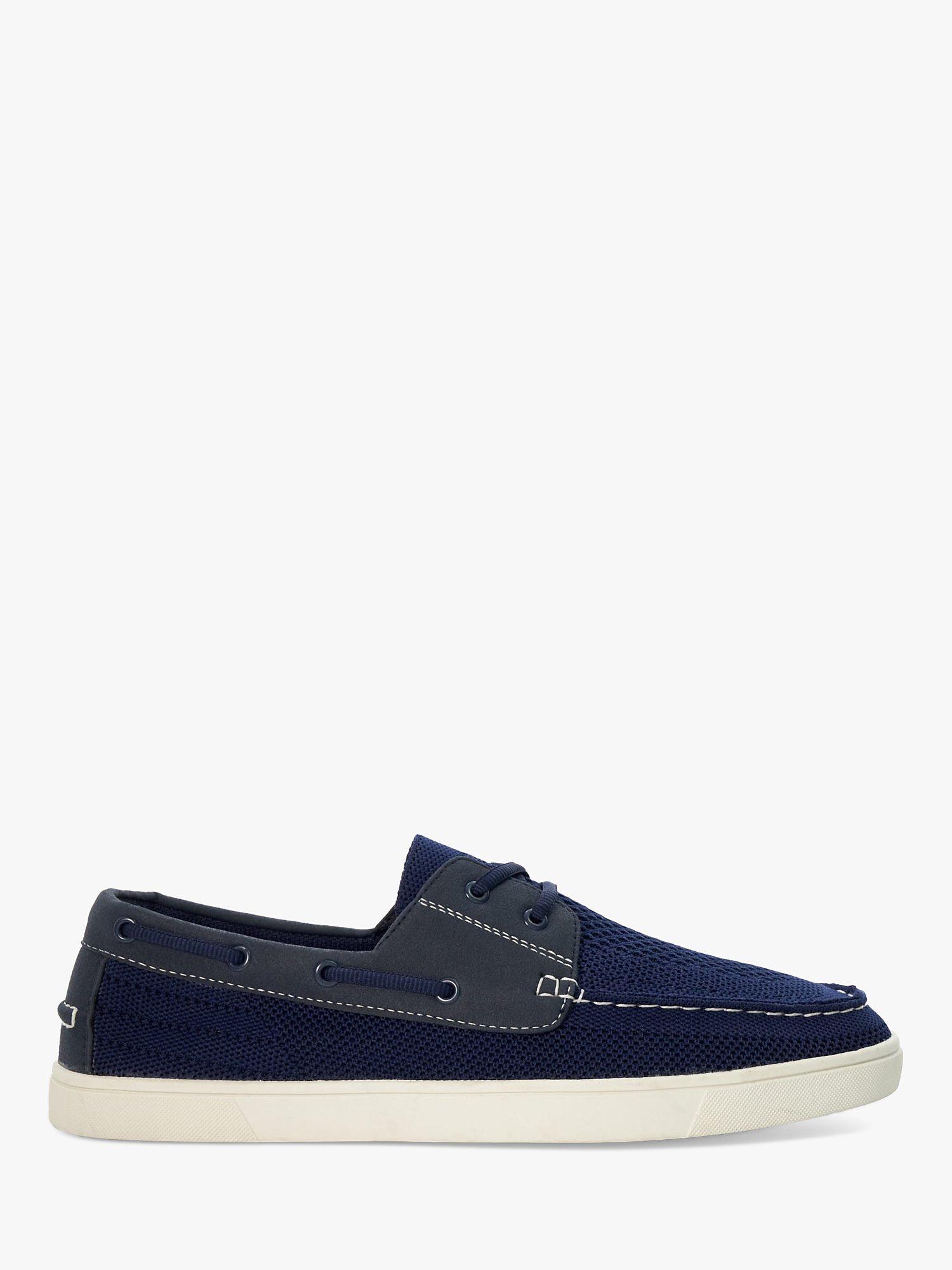 Dune Blaizerss Knit Boat Shoes, Navy