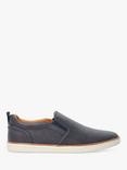 Dune Totals Perforated Slip On Trainers, Navy-synthetic