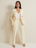 Phase Eight Alexis Pleat Waistband Trousers, Yellow